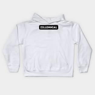 Generation Zillennial in Black Kids Hoodie